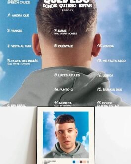 Quevedo - Album Donde quiero estar 2023 sur Tiktoka.eu et Spotify.com music gratuit free