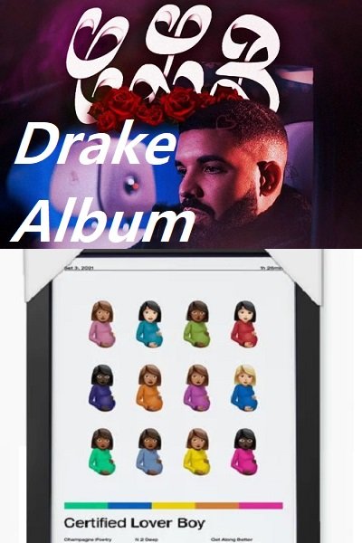 Drake - Album Certified Lover Boy 2021 sur Tiktoka.eu et Spotify.com music gratuit free
